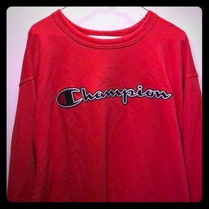 Red Champion Sweater